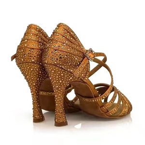 Chaussures de danse Zapatos à talons étoilés Rhinestone Class Latinos Latin Salsa <span class=keywords><strong>Dance</strong></span> <span class=keywords><strong>Shoes</strong></span> - Product Image 2