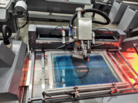 Máquina Automática de Serigrafía para Cintas de Regalo de Navidad y Bodas, de un Solo Color, 100% Poliéster, para Etiquetas de Cintas