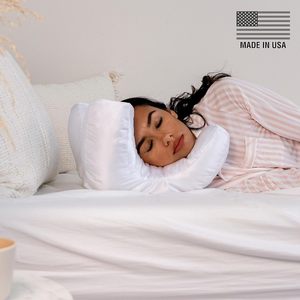 U <b>Shape</b> Neck Support <b>Pillow</b> Satin Ultra Soft Anti Apnea Sleeping <b>Pillow</b> For Deep Sleep And Beauty Care - Product Image 2