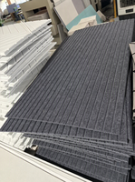 Panneau acoustique commercial moderne insonorisant 3D ignifuge haute densité 9 mm 100 % fibre de polyester pour salon