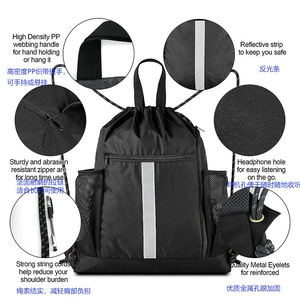 Mochila Deportiva de Baloncesto con Múltiples Bolsillos, Gran Capacidad (30-40L), Lona Resistente, Logotipo Personalizado, Cierre con Cordón, Venta Caliente - Product Image 3