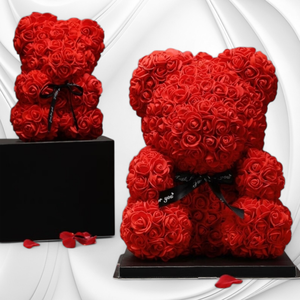 Ours en peluche <span class=keywords><strong>rose</strong></span> parfait, cadeau pour la Saint-Valentin, la fête des mères, Noël, anniversaire, petite amie, maman, mère, femmes - Product Image 1