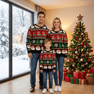 2026 Wholesale Jacquard Knit Unisex <strong>Xmas</strong> Round Neck Pullover Funny Novelty Festive Style - Product Image 2