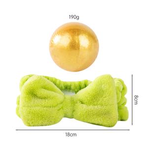 190G Huile Essentielle Paillettes Parfumées Grand Bain Fizzies Coral Fleece Maquillage Bandeau <span class=keywords><strong>Or</strong></span> <span class=keywords><strong>Bombe</strong></span> De Bain & Bandeau <span class=keywords><strong>Bombe</strong></span> De Bain Ensemble - Product Image 2