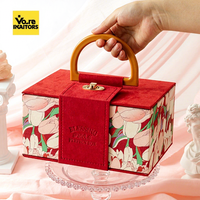 Individuell Bedruckte Tulpen-Samt-Geschenkbox für Kosmetik, Hochzeit, Süßigkeiten, Geburtstag, Souvenirs, Muttertag