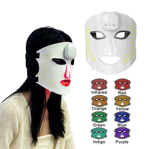 Prodotti di bellezza per la cura della pelle Belleza ringiovanimento <span class=keywords><strong>Photon</strong></span> Therapy viso e mento 1000nm 8 colori mascherina Led - Product Image 3