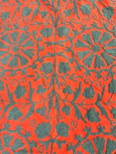 Jeté brodé à la main style Suzani Ouzbek, drap de lit, couvre-lit, tapisserie murale, nappe, textile de maison décoratif, fournitures B2B - Product Image 3