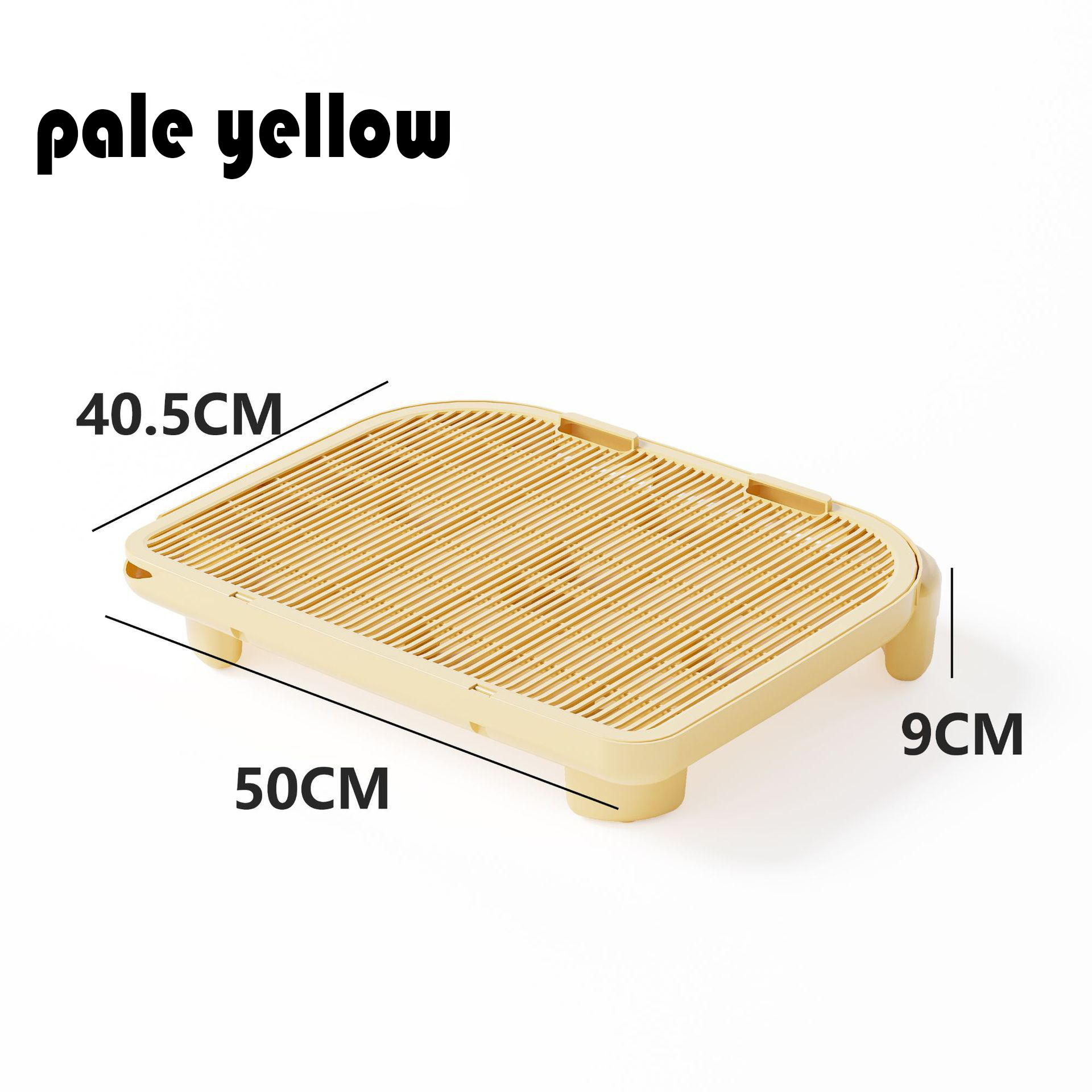 9cm pale yellow