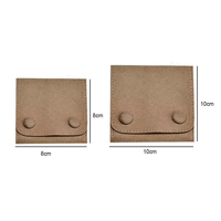 Bolso de mano tipo sobre de terciopelo para joyas, collar con piedra de jade, bolso de mano de microfibra de terciopelo con cierre de broche oculto