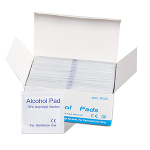 Almohadillas de preparación con <span class=keywords><strong>alcohol</strong></span> envueltas individualmente Botiquines médicos de primeros auxilios Hisopo y almohadilla con <span class=keywords><strong>alcohol</strong></span> de primera calidad Almohadillas con <span class=keywords><strong>alcohol</strong></span> - Product Image 1