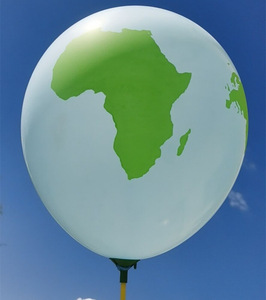 <span class=keywords><strong>Globo</strong></span> de látex con mapa del mundo engrosado con impresión de cinco caras de 12 pulgadas - Product Image 6