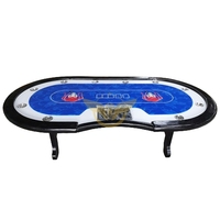 YH 104 pouces personnalisé de haute qualité Poker Table Tavoli Da Poker Table De Poker Luxe Casino Table de jeu