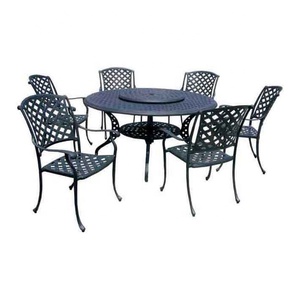 Moderno al por mayor Durable impermeable <span class=keywords><strong>de</strong></span> aluminio fundido al aire libre Patio Muebles <span class=keywords><strong>de</strong></span> <span class=keywords><strong>jardín</strong></span> <span class=keywords><strong>Juego</strong></span> <span class=keywords><strong>de</strong></span> <span class=keywords><strong>mesa</strong></span> <span class=keywords><strong>de</strong></span> comedor con sillón - Product Image 4