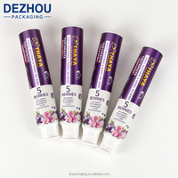 Tube de dentifrice vide OEM en plastique souple laminé aluminium 80g 100g 150g avec bouchon à clapet pour crème cosmétique à presser