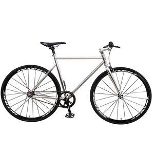 <span class=keywords><strong>Bicicleta</strong></span> de Carretera de <span class=keywords><strong>Una</strong></span> Velocidad, Cuadro y Horquilla de Acero, Llanta de Aluminio, Freno Doble V, 700C, Cuadro Rígido, <span class=keywords><strong>Bicicleta</strong></span> Negra - Product Image 3