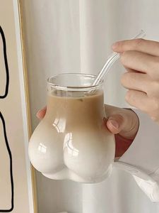 แก้วทรงขนมปังสุดเซ็กซี่ใสขนาด450มล. แก้วกาแฟน่ารักน่ารักรูปทรงขนมปังแก้วดื่มเบียร์สดแก้วค็อกเทล - Product Image 5