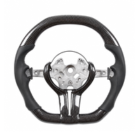 Volant en cuir et fibre de carbone pour BMW 320/525/F10/F30/F31/F32/F15/E90/F70/E71/F31/X5/X6/F01/F07/F20/F11/F22/F25/M3/M5/M4M2