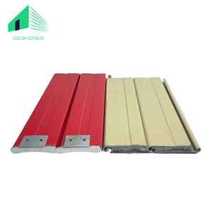 Chine quatre couches PVC résistant au feu évalué volet roulant sortie d'urgence Fiber rideau feu porte ignifuge - Product Image 4