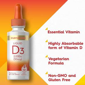 ยาหยอดของเหลวในช่องปากสำหรับผู้ใหญ่และวัยรุ่นให้สารอาหาร D3และแมกนีเซียม - Product Image 2