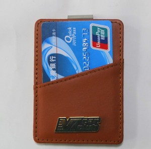 Custom LIYAN Men's <strong>Card</strong> Holder Genuine PU Leather Black <strong>Business</strong> <strong>Card</strong> <strong>Case</strong> with Clip Closure RFID Blocking 30mm Thick - Product Image 6