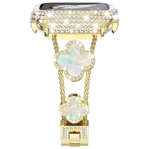 Bijoux pour Femmes Diamant Strass Or <span class=keywords><strong>Bracelet</strong></span> en Acier Inoxydable pour <span class=keywords><strong>Apple</strong></span> <span class=keywords><strong>Watch</strong></span> Band 38 <span class=keywords><strong>40</strong></span> 41 <span class=keywords><strong>Mm</strong></span> Iwatch Ultra <span class=keywords><strong>Se</strong></span> 9 8 <span class=keywords><strong>Bracelet</strong></span> - Product Image 2