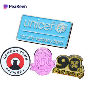 Épingle de revers personnalisée, Logo de l'entreprise, cadeau d'affaires, Souvenir, jeu en métal, en émail - Product Image 4