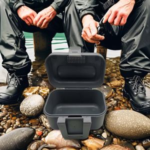 Gran oferta, caja de señuelo vivo de plástico grande, caja de almacenamiento de 90X79x56mm para caja de pesca de corriente al aire libre - Product Image 4