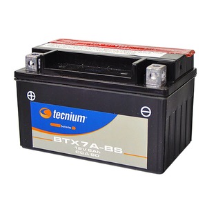 Batería para Motocicleta Tecniium BTX7A-BS 12V 6Ah CCA90 Compatible con YTX7A-BS - Product Image 1