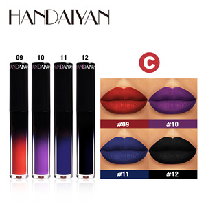 Ensemble de gloss à lèvres en velours <span class=keywords><strong>gothique</strong></span> pour <span class=keywords><strong>Halloween</strong></span>, vernis à lèvres mat avec rouge à lèvres de style <span class=keywords><strong>maquillage</strong></span> européen personnalisé pour un look personnalisé - Product Image 4