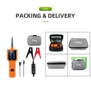 Testeur de circuit automobile P100 PRO, testeur de batterie 12V, affichage numérique, ajustement universel, orange - Product Image 6