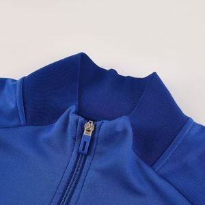 Мужские тренировочные футбольные костюмы тайского качества, быстросохнущие, футболка с длинными рукавами, удобная, 100% полиэстер, дышащая спортивная одежда - Product Image 3