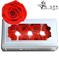 Rose éternelle 4-5 cm, vente chaude 2026, têtes de roses, boîtes cadeaux personnalisables en gros pour la Fête des Mères, décoration intérieure