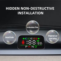 Nouveau V614 HUD de voiture intelligent, affichage multifonction tête haute, compteur de vitesse, accessoires électroniques pour Tesla Model 3 Model Y