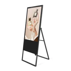 Kapazitive super dünne Touchscreen Android Player kostenlose Software Floor Stand Kiosk Digital Signage
