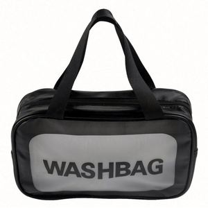 OEM Custom Portable Frosted PVC Toiletry Cosmetic <b>Bag</b> Waterproof <b>Transparent</b> <b>Makeup</b> <b>Bag</b> - Product Image 5