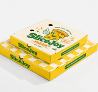 Boîte à pizza personnalisée en carton ondulé de qualité alimentaire, motif sur mesure, conteneur à emporter pour restaurant et usage alimentaire