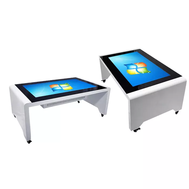 Toughened Glass Waterproof Smart LCD Touch Screen Table Multi Touch 55inch Interactive Touch Table Built in PC