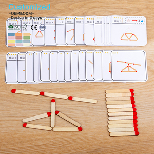 Jeu de puzzle en bois <span class=keywords><strong>Montessori</strong></span> EDULAND OEM ODM pour enfants, maternelle, mathématiques, logique, pensée créative - Product Image 3