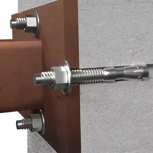 M12 * 100 thép carbon mạ kẽm M10 * 100 mở rộng nêm Neo bu lông 12mm Kích thước tay áo Neo DIN tiêu chuẩn cho đá granit - Product Image 3