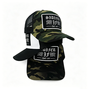 Gorra de Pesca Personalizada Wecondo para Hombre, Gorra Trucker de Camuflaje, Lavada, Desgastada, con Protección Solar, de Algodón, Gorra de Camuflaje Personalizada para Uso en Exteriores - Product Image 2