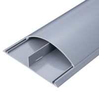 No.12 120mm/4.72 "W largeur extérieure blanc plastique Pvc câble goulotte sol cordon couverture avec support adhésif électrique décoratif