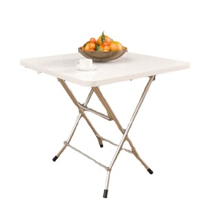 Foldable Rectangular Table 80x40x70cm Aluminum Tripod Base Minimalist Design For Outdoor Indoor Use - Product Image 5