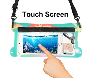 Bolsa de teléfono impermeable IPX8 <span class=keywords><strong>para</strong></span> natación y playa, grande, correa ajustable <span class=keywords><strong>para</strong></span> pantalla táctil, venta al por mayor - Product Image 1