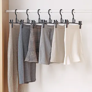 SHIMOYAMA Màu Đen Nhựa Giặt Móc Áo Với Clips 2 Piece Váy Bộ