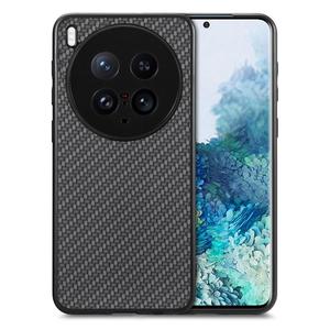 Precio más <span class=keywords><strong>barato</strong></span> para vivo X200 Ultra <span class=keywords><strong>fibra</strong></span> de carbono textura cuero contraportada teléfono caso - Product Image 1