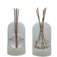 Diffuseur d'arômes en verre à double paroi créatif, bouteille vide, diffuseur de parfum en verre soufflé à la main pour la décoration intérieure, vente en gros