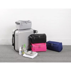 Bolsa de maquillaje grande, bolsa portátil para kit de afeitado, cielo estrellado abstracto azul, bolsa de aseo para viajes, gimnasio, camping - Product Image 6