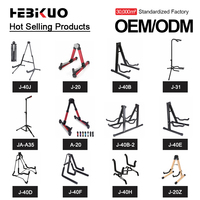 J-31 HEBIKUO Professional Guitar Stand Factory Direct Adjustable Foldable Para Guitarra Stringed Instruments Parts Accessories