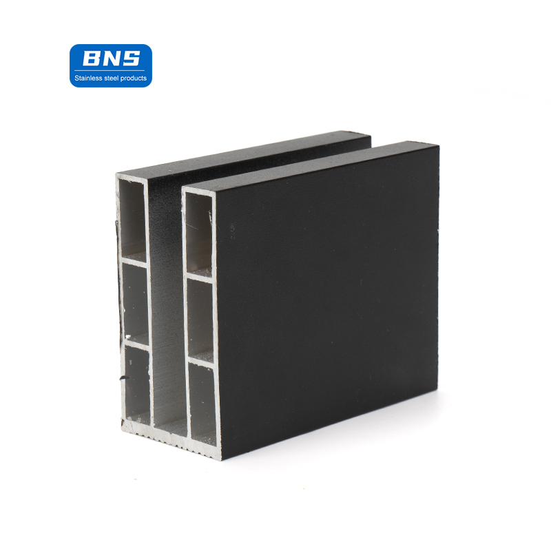 BNS Aluminum Glass U Channels for Shower Frameless Railing Glass Hardware Balustrades Handrails Channel