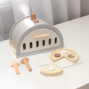 Horno de <span class=keywords><strong>Pizza</strong></span> de Madera de Simulación para Niños, Juego de Cocina, Juguete Educativo para <span class=keywords><strong>el</strong></span> Hogar, Fabricación Zhejiang, Color - Product Image 1
